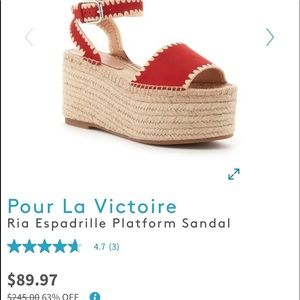 Espadrilles platform sandals